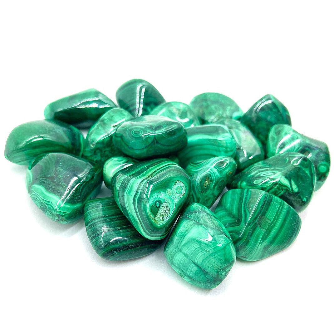 Paire De Cabochons Malachite Naturelle - Goutte - Cristallothérapie - Pierres Fines