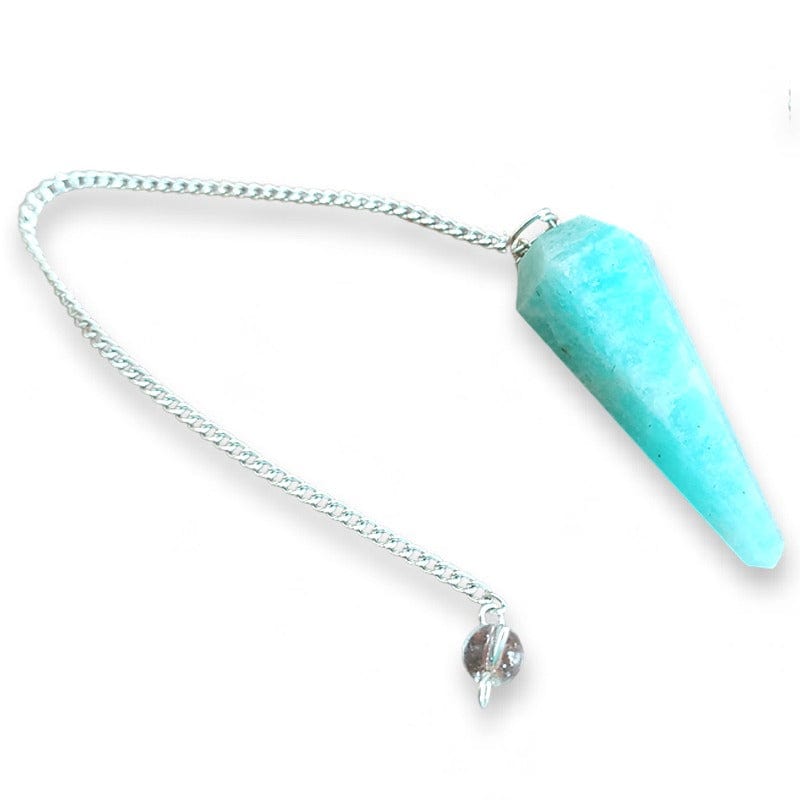 Conical Pendulum for Radiesthesia and Dowsing or Divination in Amazonite