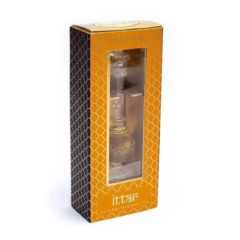 Fragrance Oil - Essential Oil in Blown Glass Attar ROSE - 5 ml