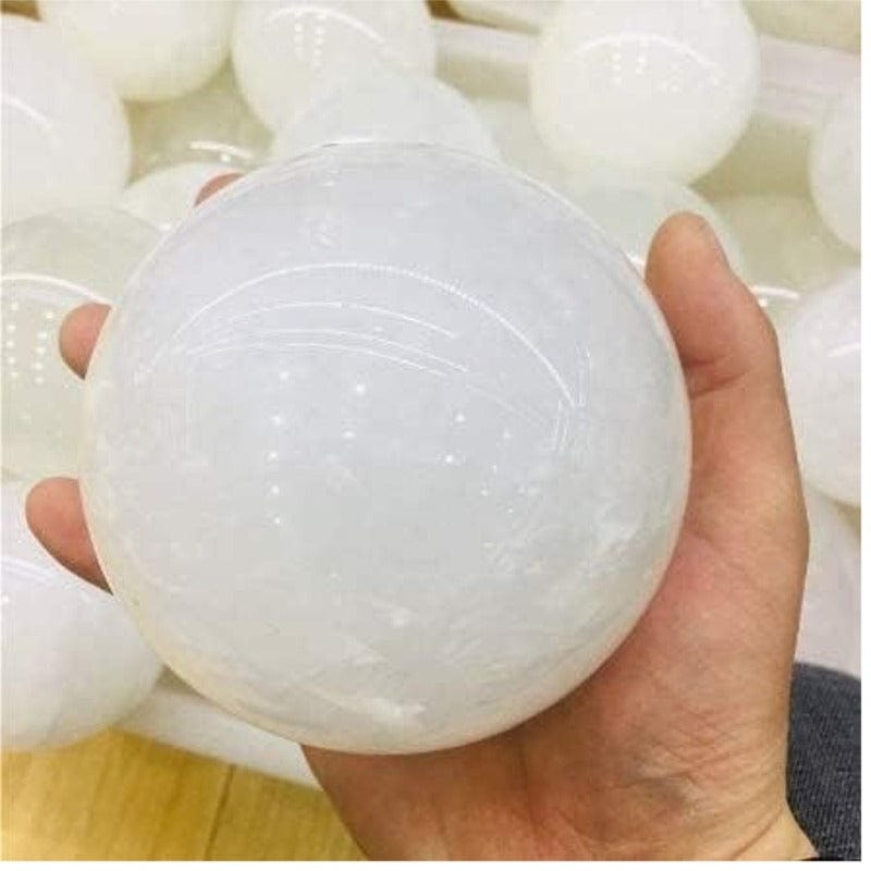 Selenite -sfere di guarigione (+ misure)