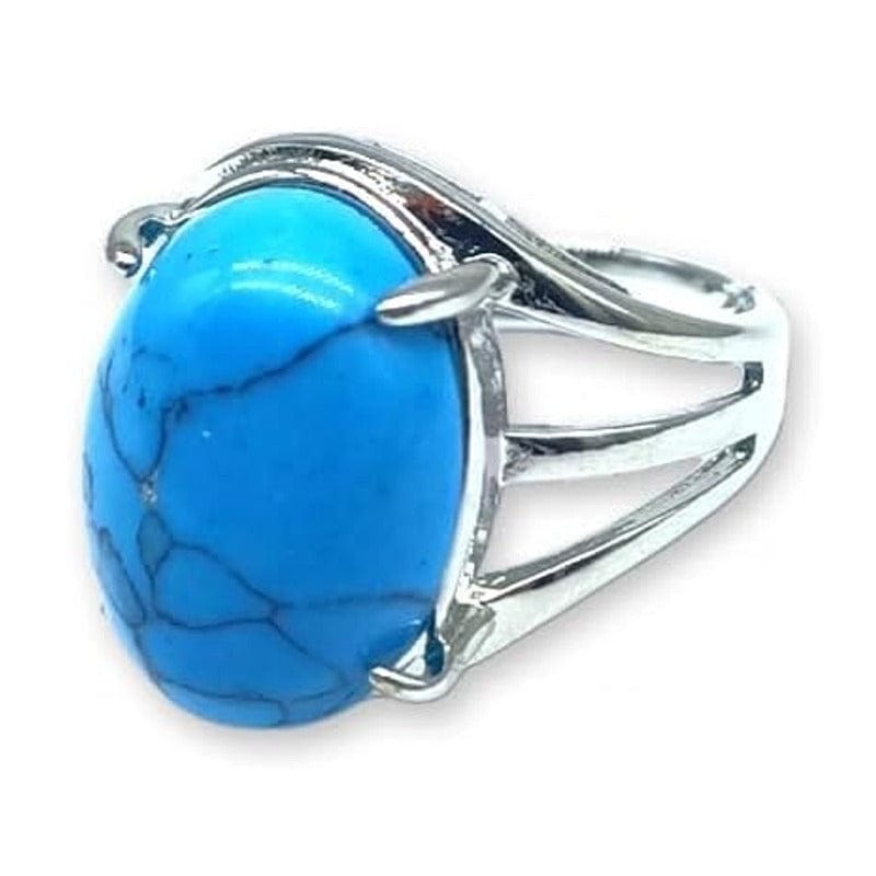 Turchesita - anillo ajustable de latón hipoalergénico
