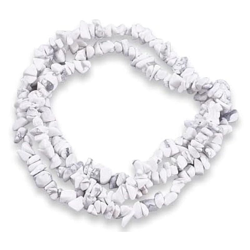 Howlite- collana in "chips"