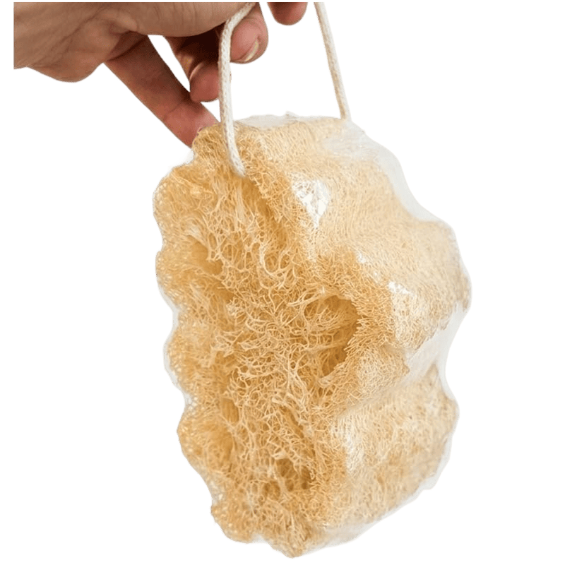 LUFFA MEDIA ESFOLIANTE CON CORDINO 18 CM