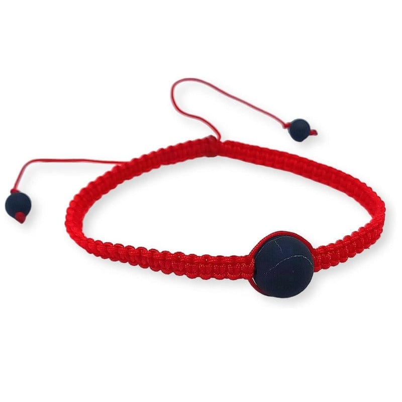 Pulsera de macramé "éxito" en shungita