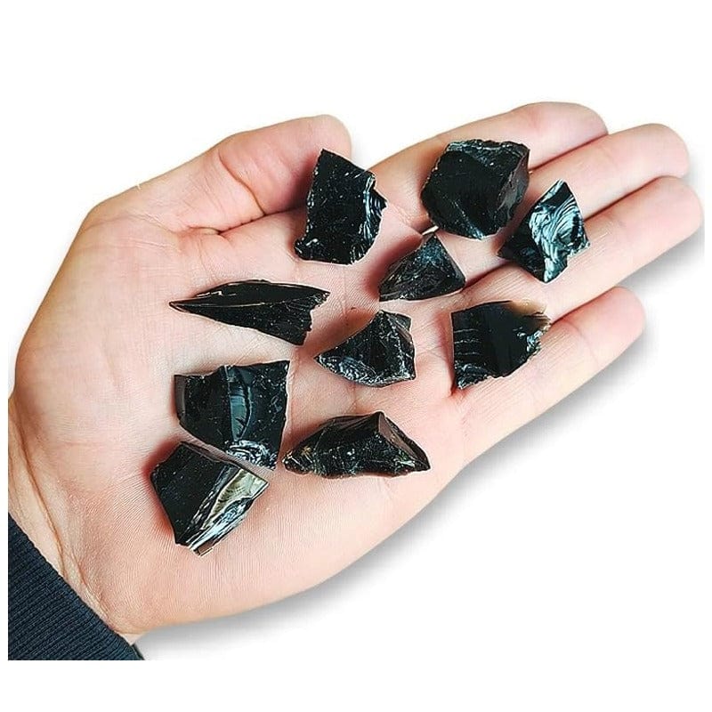 Ossidiana nera grezza