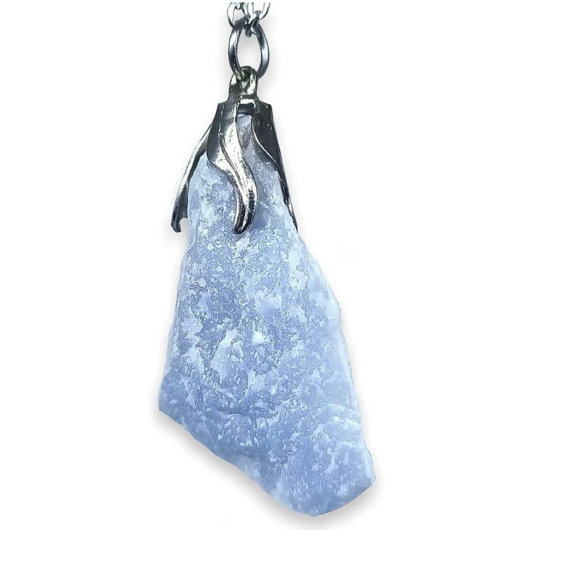 Raw Angelite - Raw Pendant Necklace