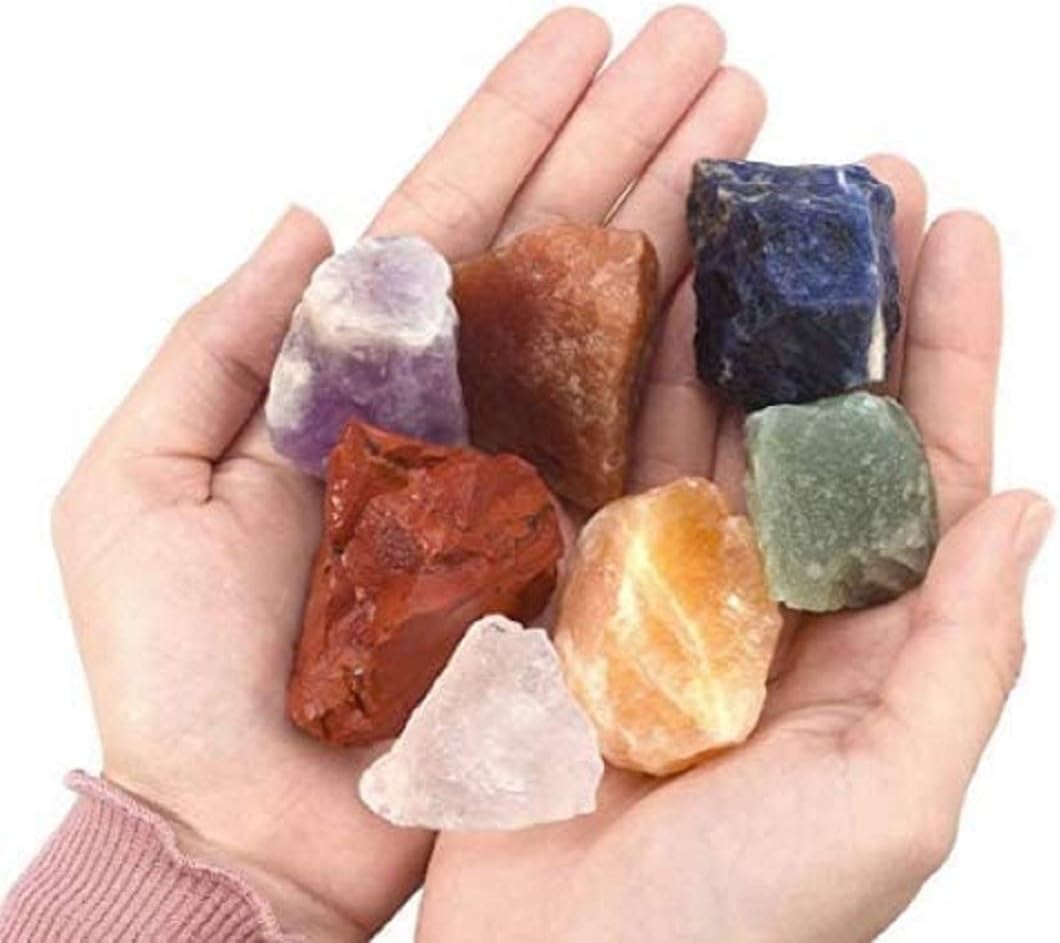 Chakra stones - raw stone set