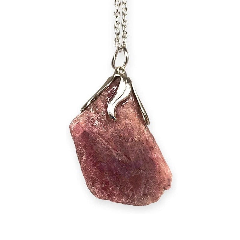 Raw Ruby - Pendant with Chain or Rubber