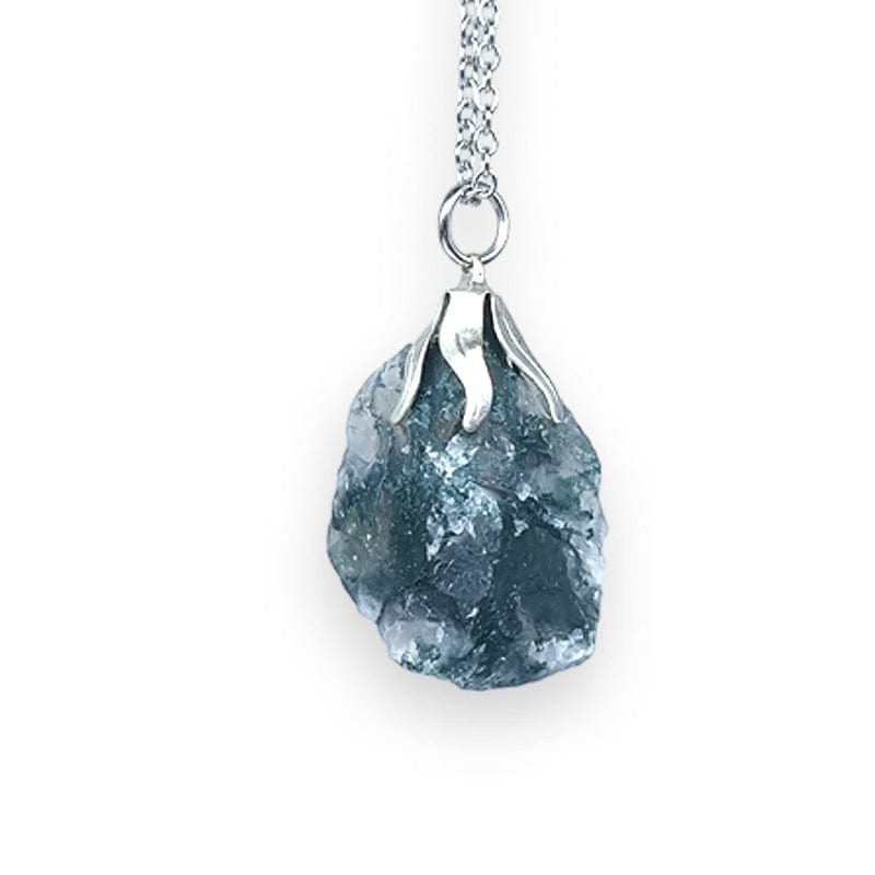 Agata Muschiata Grezza - collana con ciondolo grezzo