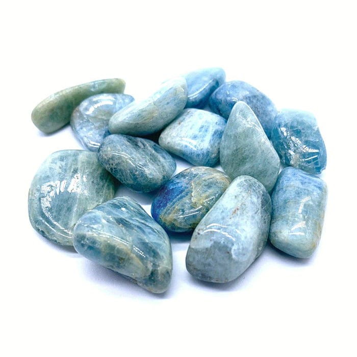Tumbled aquamarine