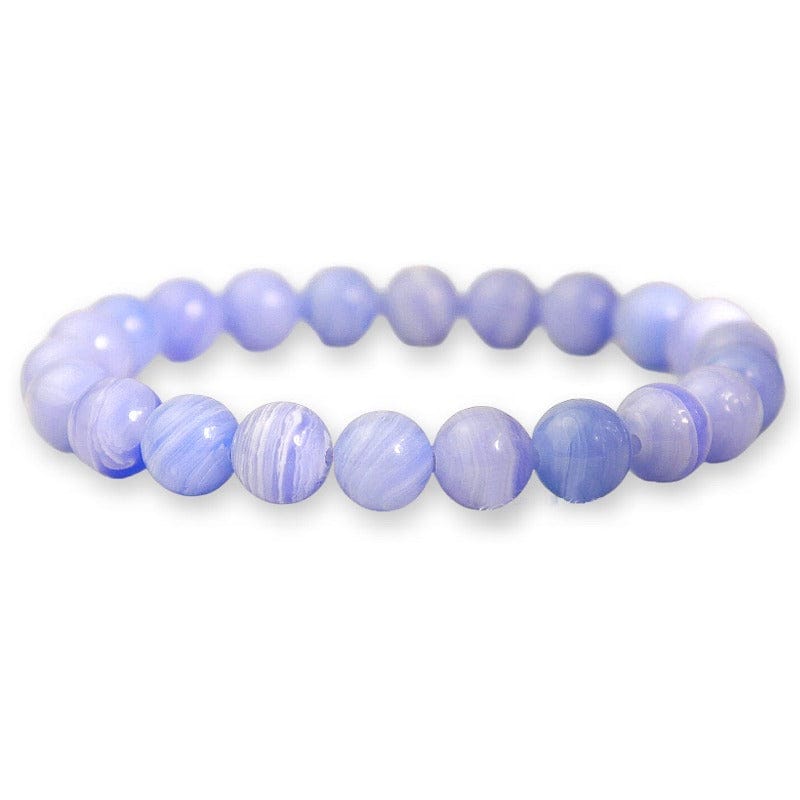 Amazonite - elastic bracelet in worked spheres