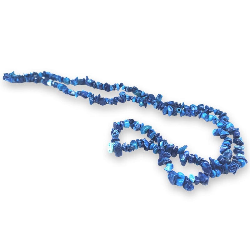 Blue Coral - "chips" necklace
