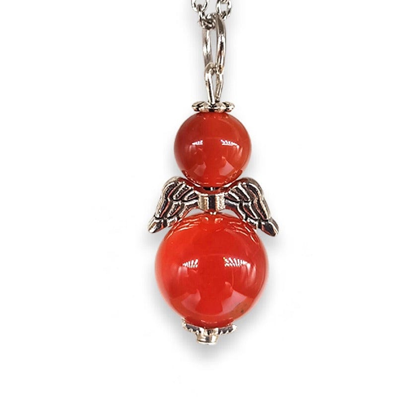 Ciondolo Angelo Custode in Corniola