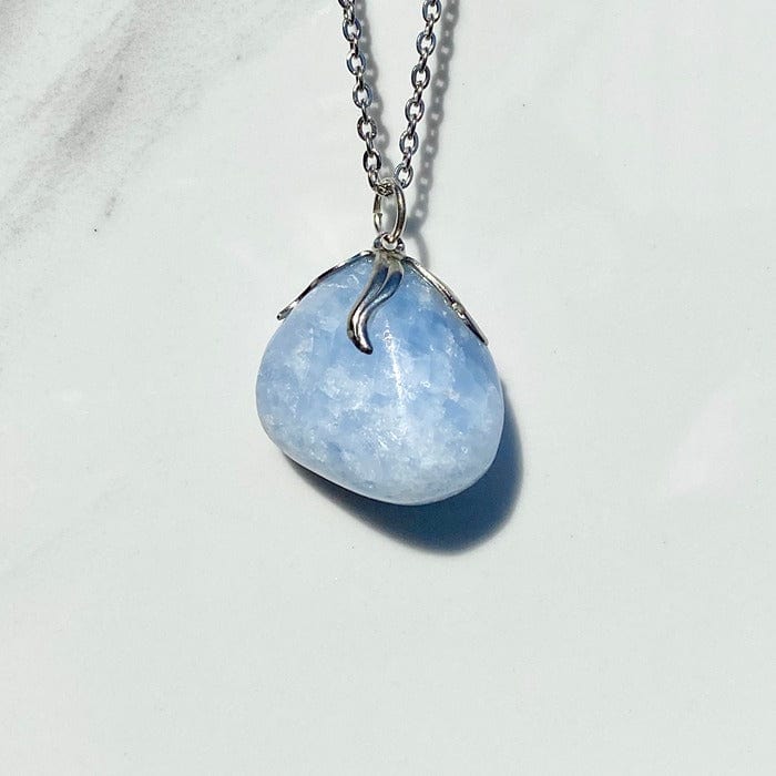 Calcite blu/azzurra - collana con ciondolo