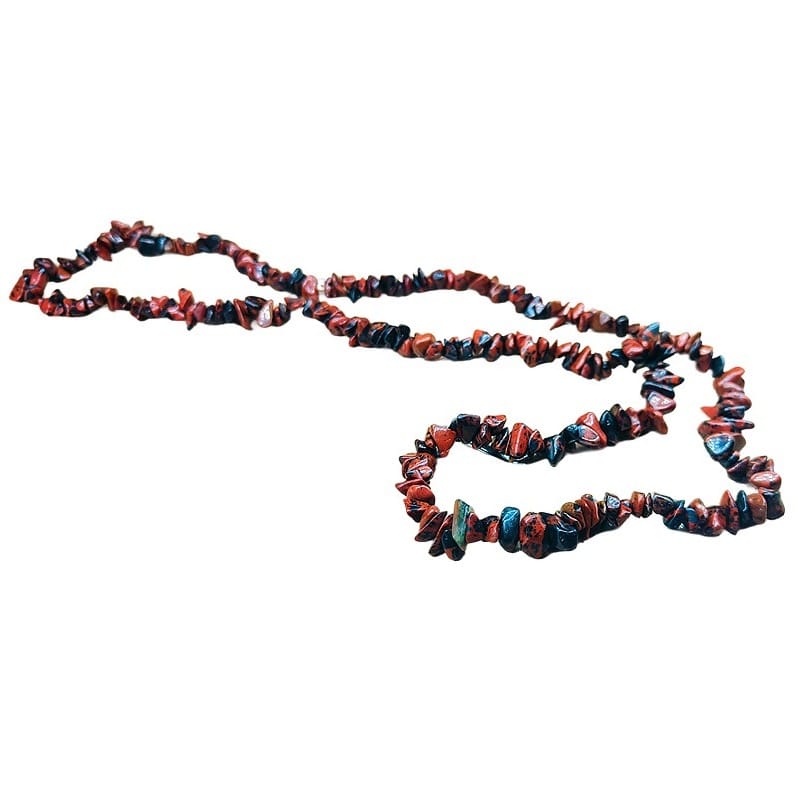 Jade Topaz - "chips" necklace