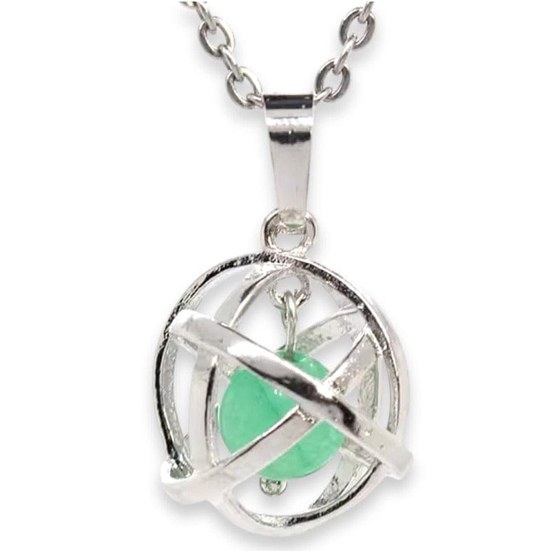 Colgante en forma de Genesa con esfera (Aventurina)