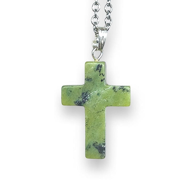 Ciondolo a forma di Croce - Giada Nefrite