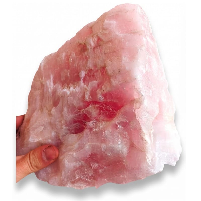 Raw rose quartz