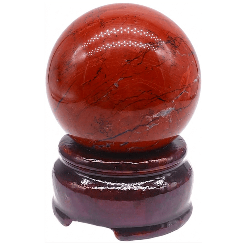 Sfera in Diaspro Rosso
