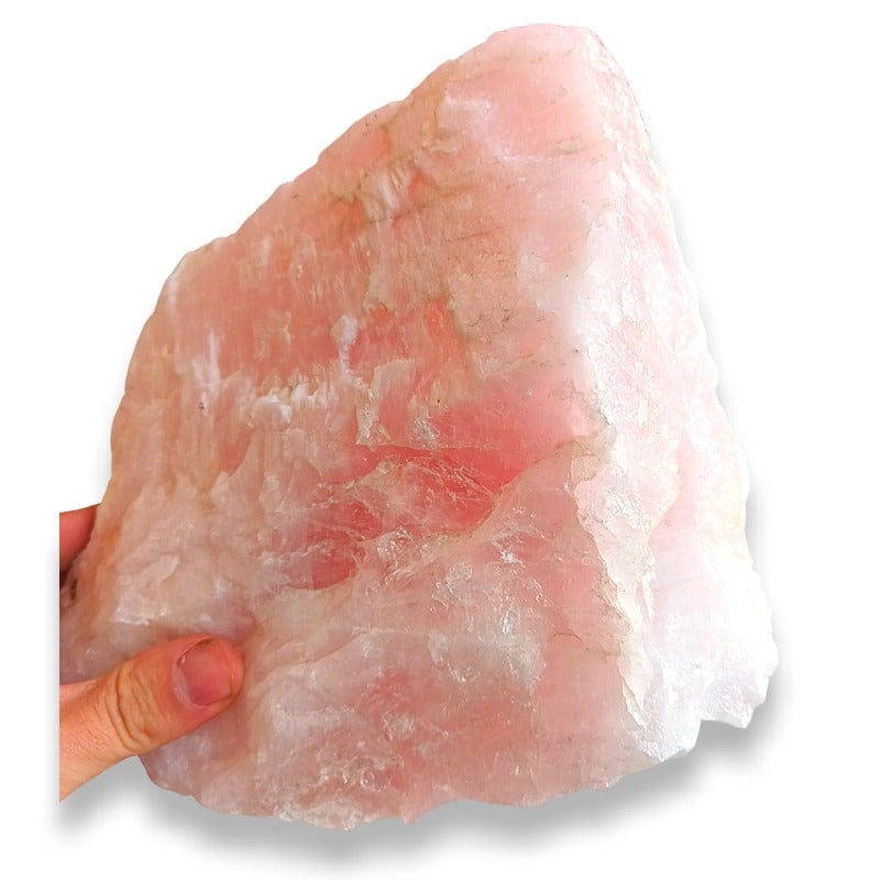 Raw rose quartz
