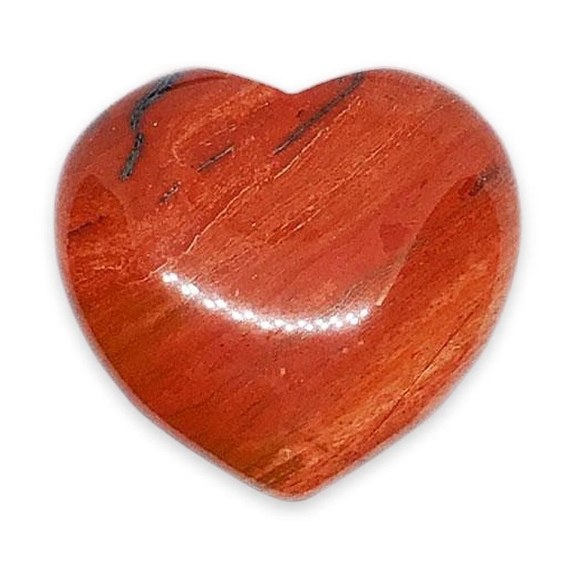 Cuore in Diaspro Rosso