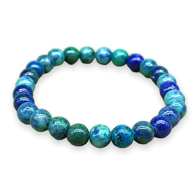 Chrysocolla / Lapis - Elastic Sphere Bracelet