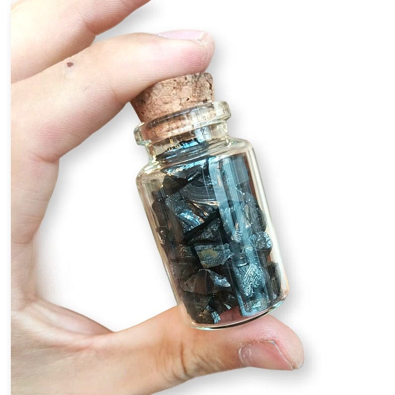 Bottiglia di vetro Con Minerali grezzi - SHUNGITE