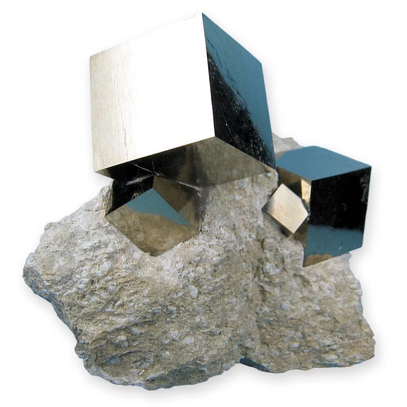 Pirite Cubo Extra su Matrice 3-4 cm "Navajun"