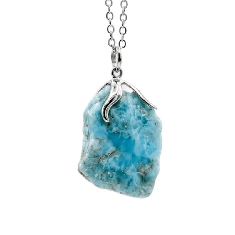 Raw Snowflake Obsidian - Raw Pendant Necklace
