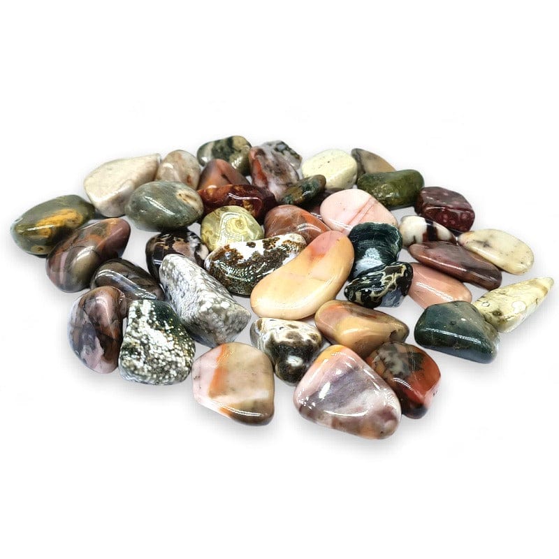 Tumbled ocean jasper