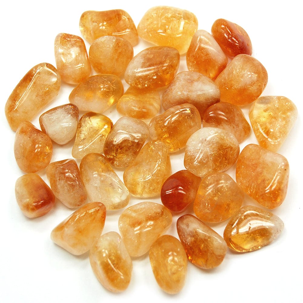 Tumbled Madera citrine quartz