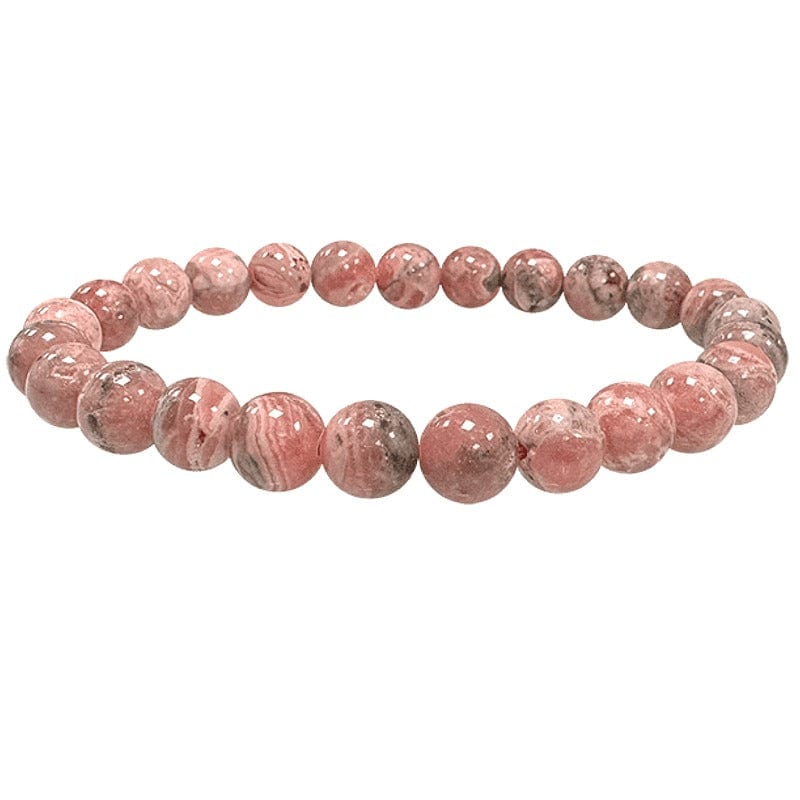 Rodocrosite - Bracciale elastico in sfere lavorate