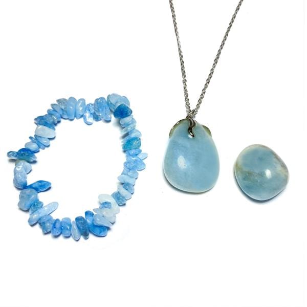 Tenetpietre Acquamarina - set ispirato ai segni zodiacali - Pesci