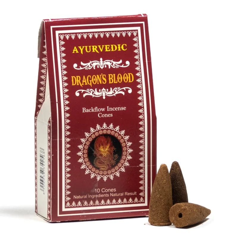 Ayurvedic Sangue di Drago - Coni d'incenso Backflow Agarbathi