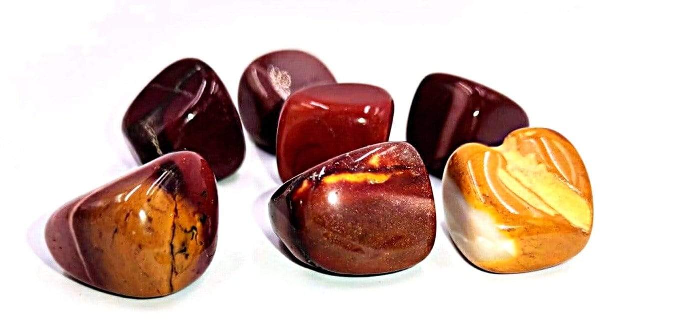 Tenetpietre Diaspro Mokaite levigato da 20-25 mm. Disponibile in confezioni da 1, 5 e 10 pietre