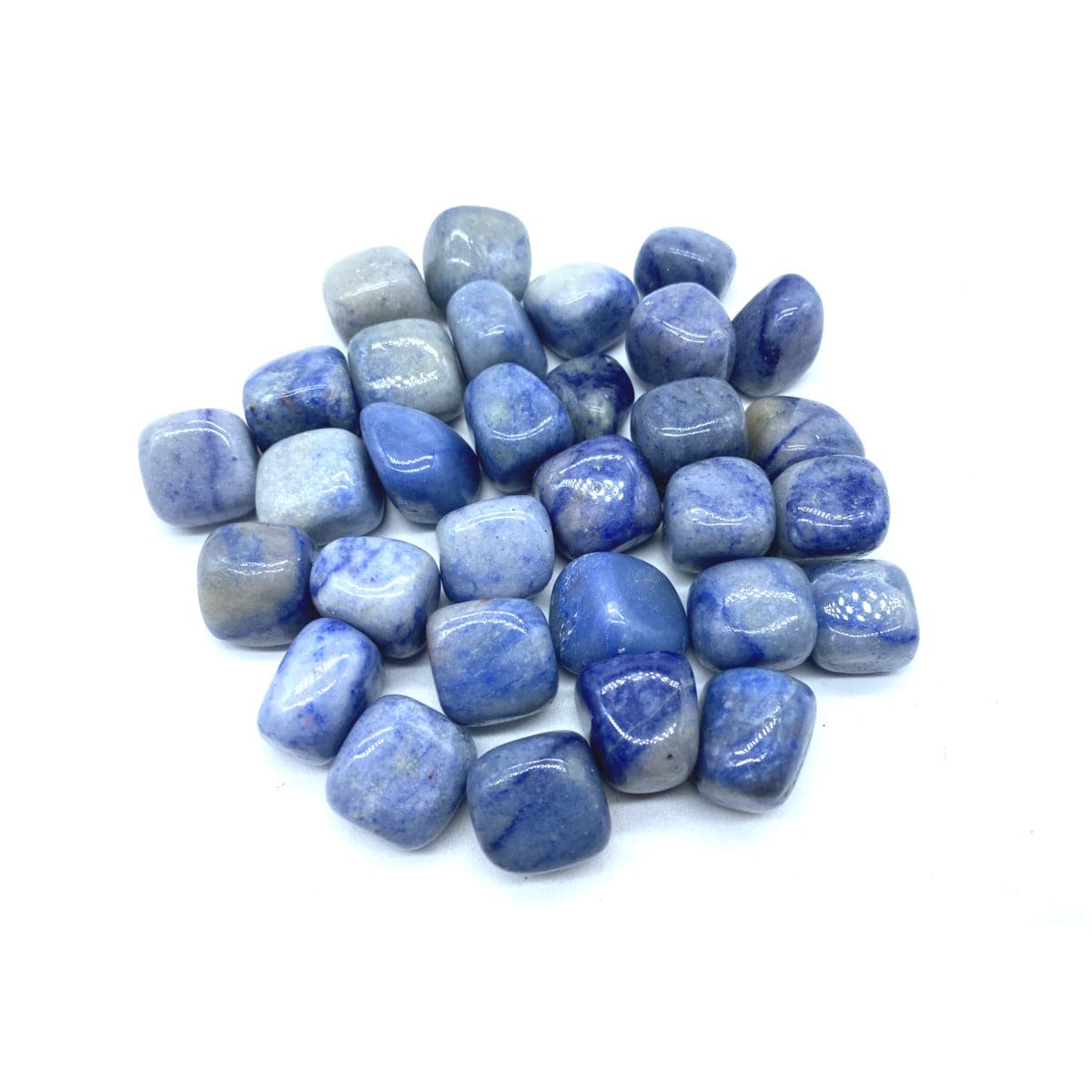 Tenetpietre Quarzo azzurro/blu burattato