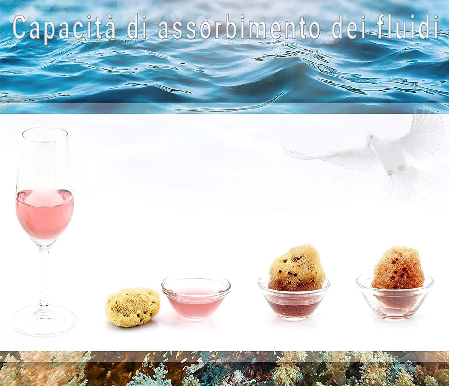 Tenetpietre Spugna mestruale inclusa borsa in iuta, spugnetta naturale alternativa ad assorbenti interni o coppetta mestruale, riutilizzabile (5x 4-6 cm)