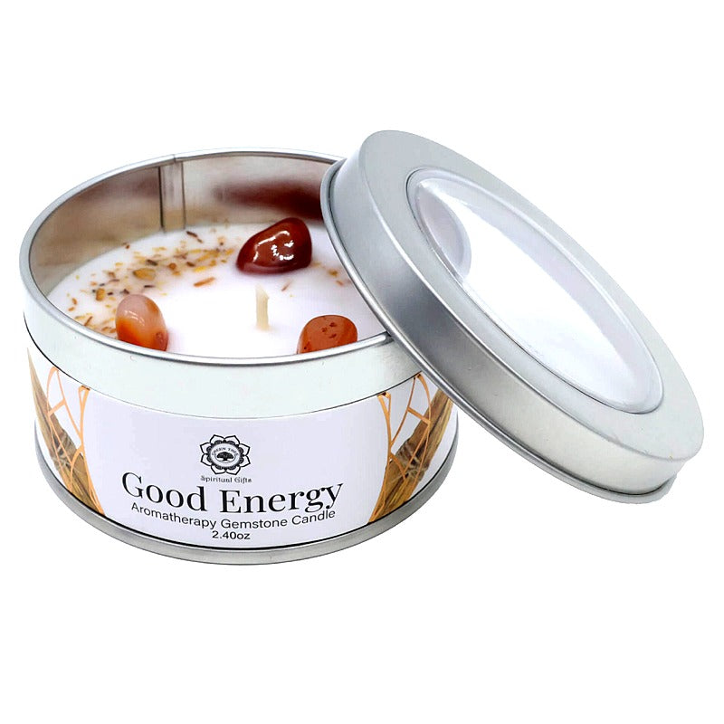 Candele Profumata Artigianale con Pietre Dure