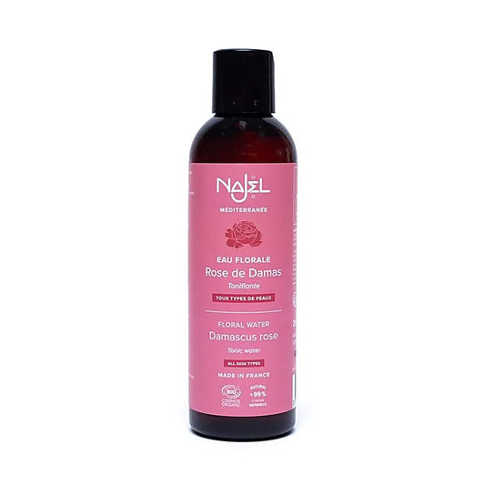 Najel - Idrolato di rosa di Damasco organico 200 ML Acqua Tonificante