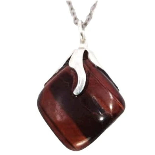 Bull's eye pendant with chain or rubber