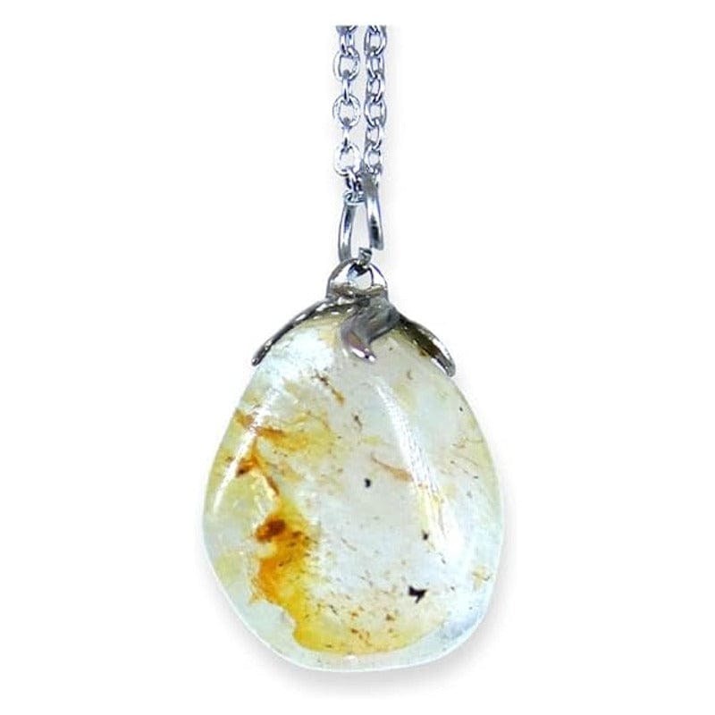 Imperial Topaz pendant with chain or rubber