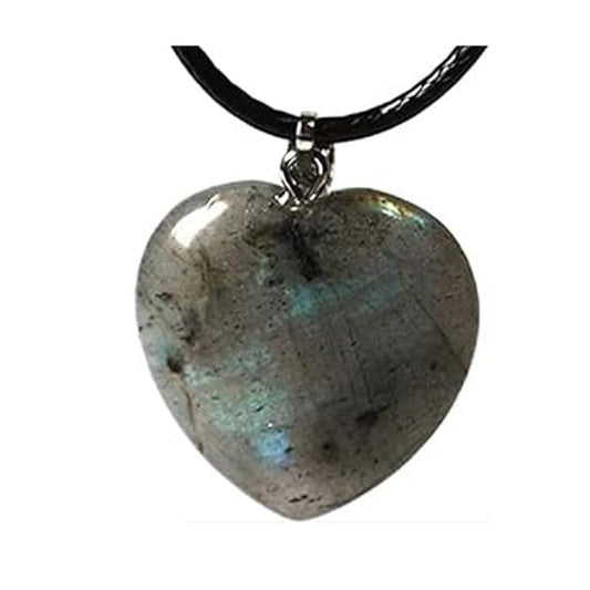 Labradorite - necklace with heart pendant