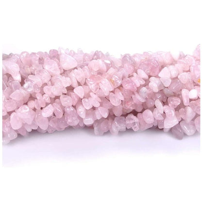 Rose quartz - chips necklace