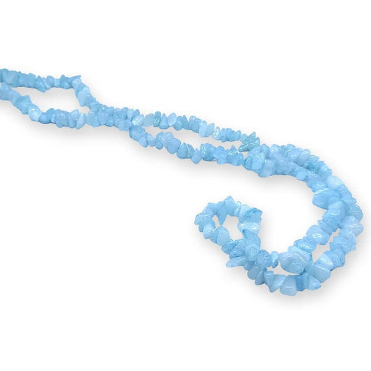 Aquamarine - "chips" necklace