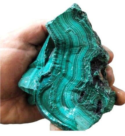 Raw malachite