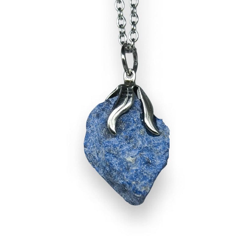 Obsidiana de copo de nieve en bruto - Collar con colgante en bruto