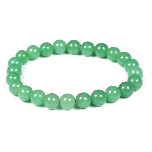 Green aventurine - elastic bracelet in worked spheres