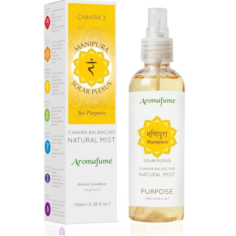 AROMAFUME - Spray per Ambienti agli Olii Essenziali 100% Naturale (CHAKRA 3° MANIPURA)