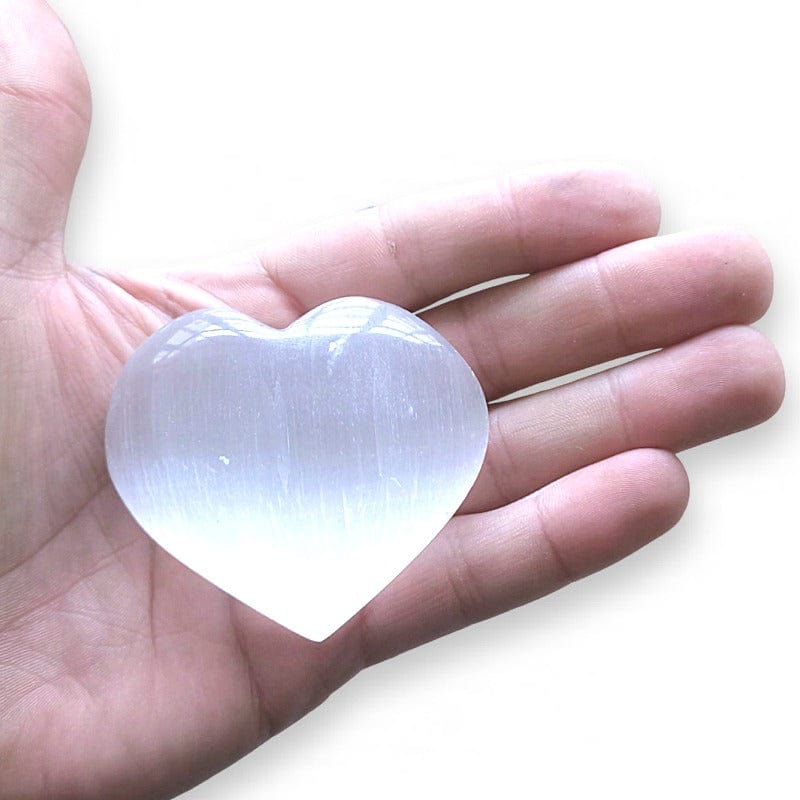 Cuore in selenite 7x6 cm