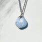 Blue/light blue calcite - necklace with pendant
